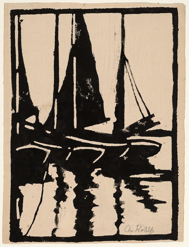 Voiliers au Port (1908), par Christian Rohlfs