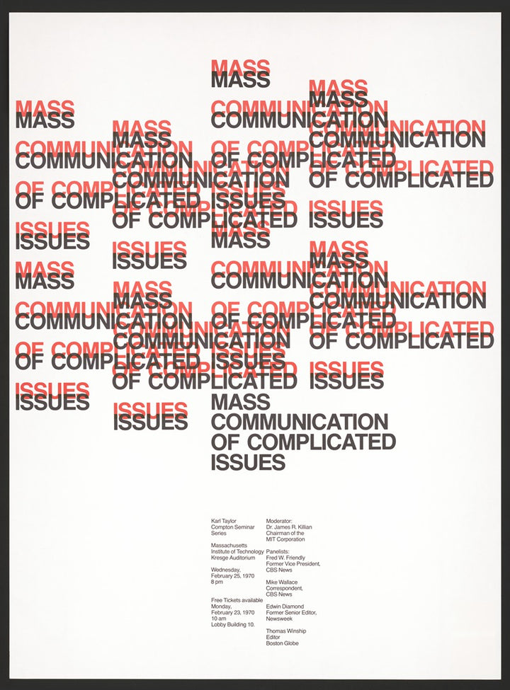 Communication de Masse des Problèmes Complexes (1970), par Dietmar Winkler