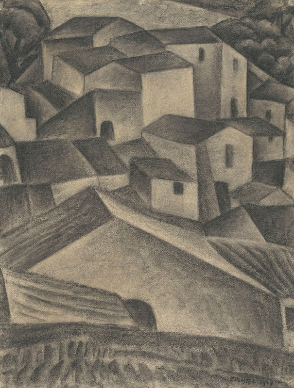 Maisons d'un Village Italien (1924), par Leo Gestel