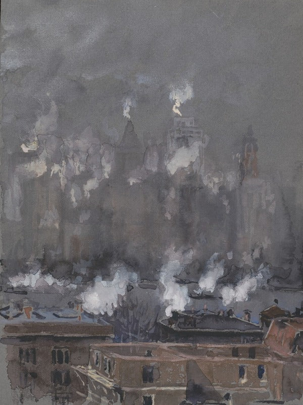 Fumée & Brouillard (1910), par Joseph Pennell