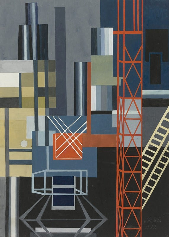 Conception de Scène Constructiviste (1927), par Aleksandra Ekster