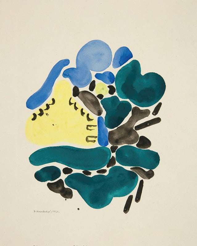 Abstraction Basée sur des Formes Florales (1921), par David Kakabadzé