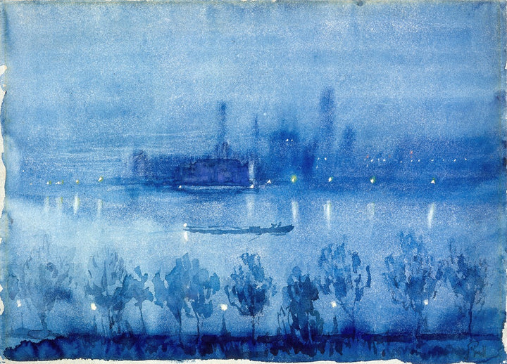Nuit Bleue sur Londres (c.1900), par Joseph Pennell