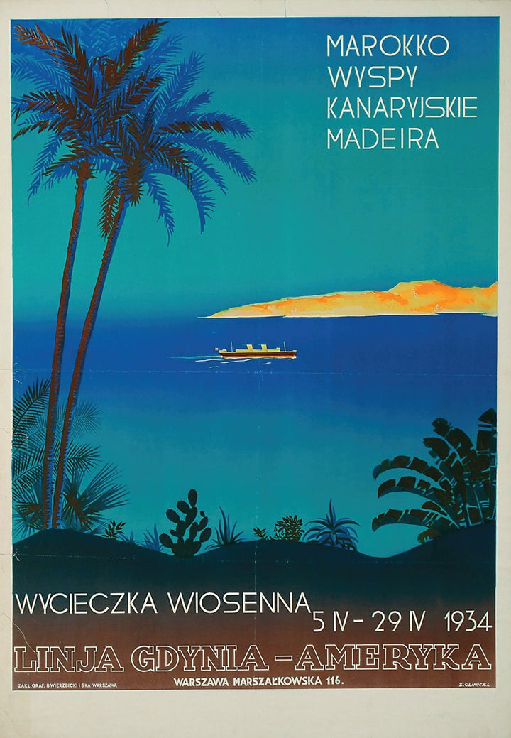 Marokko, Wyspy Kanaryjskie, Madeira (1934), par Zygmunt Glinicki