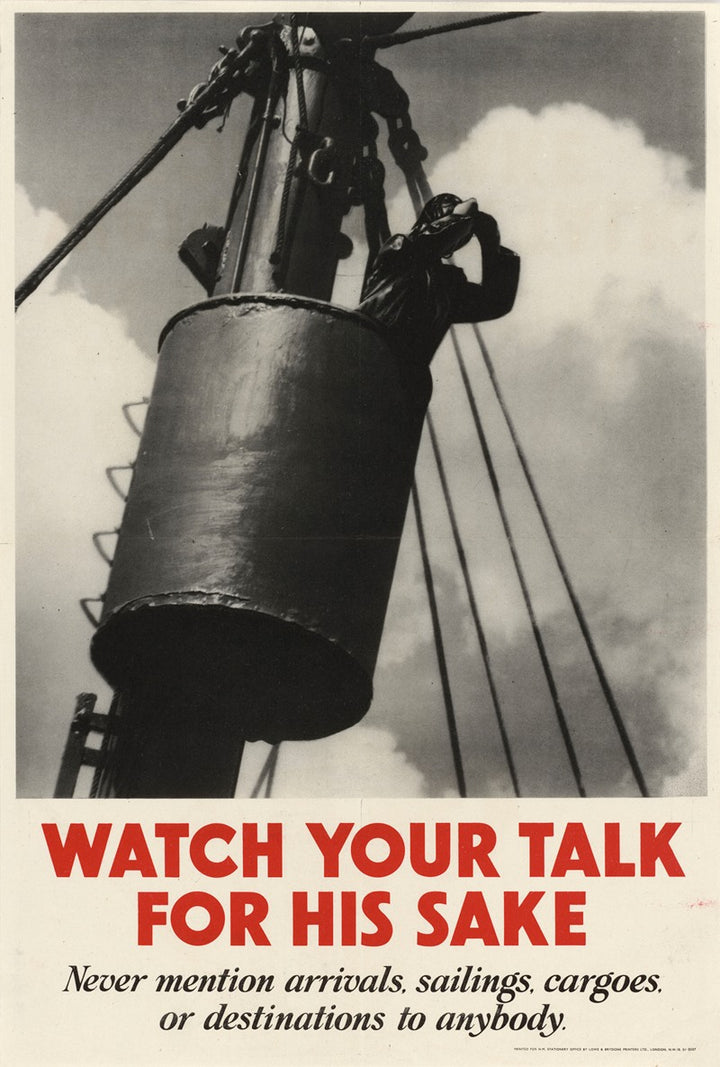 Surveillez-Vous Pour Eux (1942), UK Ministry of War