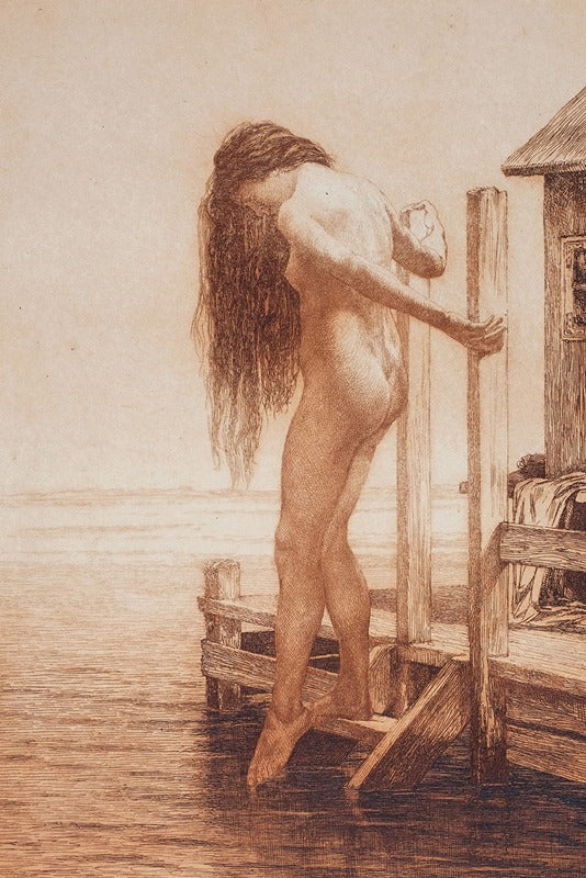 La Baigneuse (c.1900), par Cilius Andersen