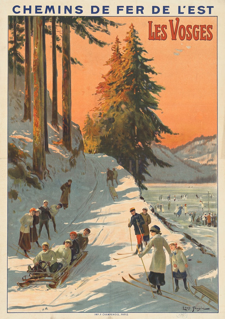 Chemins de Fer de l'Est, Les Vosges (1912), par Louis Tauzin