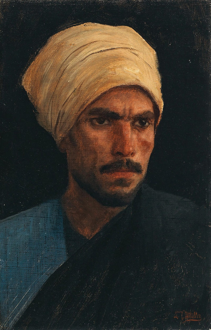 Arabe au Turban Jaune (c.1875), par Leopold Carl Müller