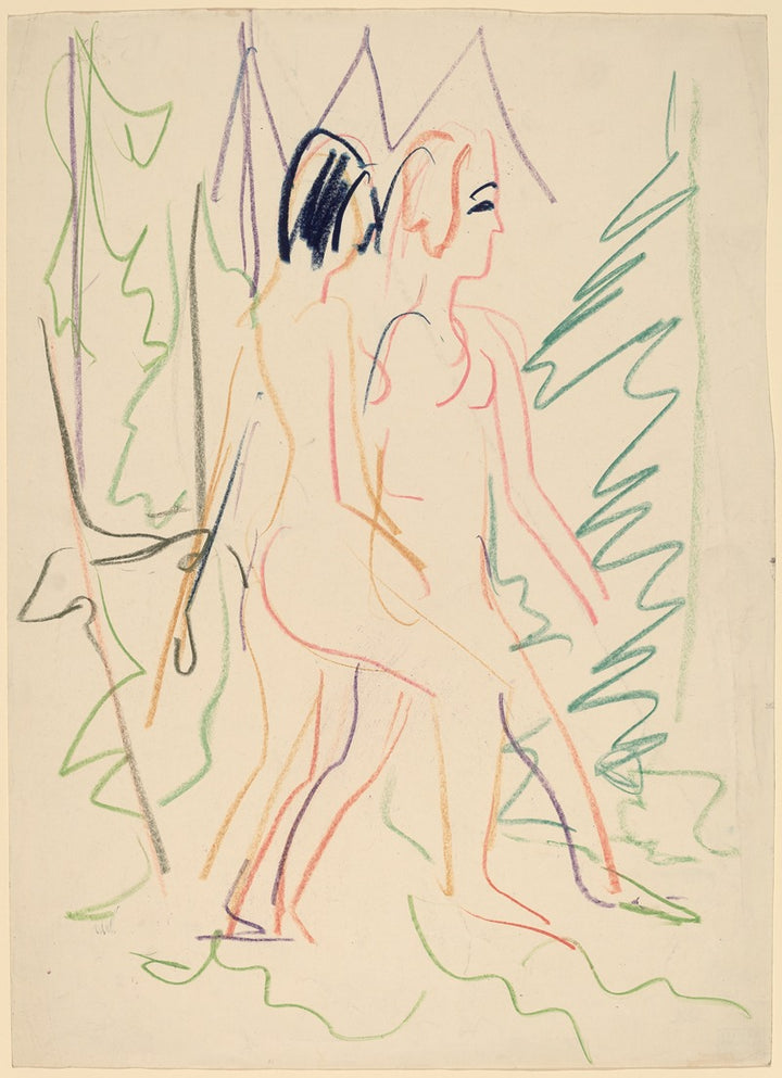 Nues en Forêt (1925), par Ernst Ludwig Kirchner
