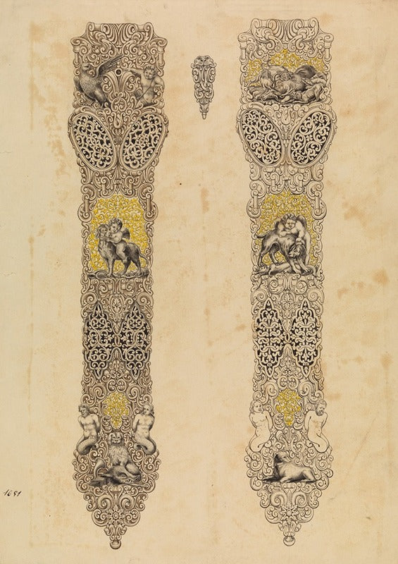 Deux Côtés d'un Fourreau de Dague (c.1850), par Eusebio Zuloaga