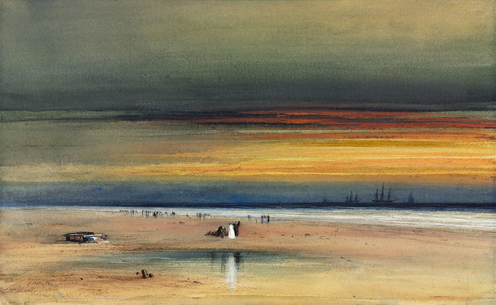 Coucher de Soleil sur la Plage (c.1865), par James Hamilton