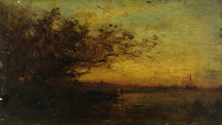 Plan d'Eau, Soleil Couchant (c.1855), par Félix Ziem