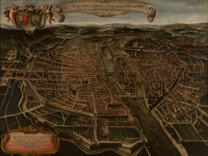 Plan de Paris (c.1636), par Giovanni-Maria Tamburini