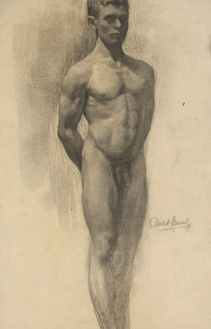 Etude d'un Nu Masculin (c.1910), par Emil Alexay-Olexák