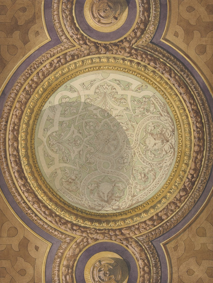 Plafond de Dôme pour le château de Madame Païva (c.1880), par Jules-Edmond-Charles Lachaise