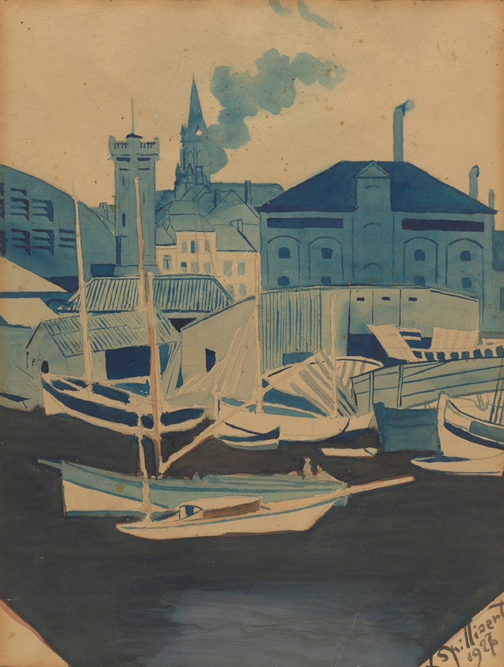 Vue du Port (1927), par Léon Spilliaert