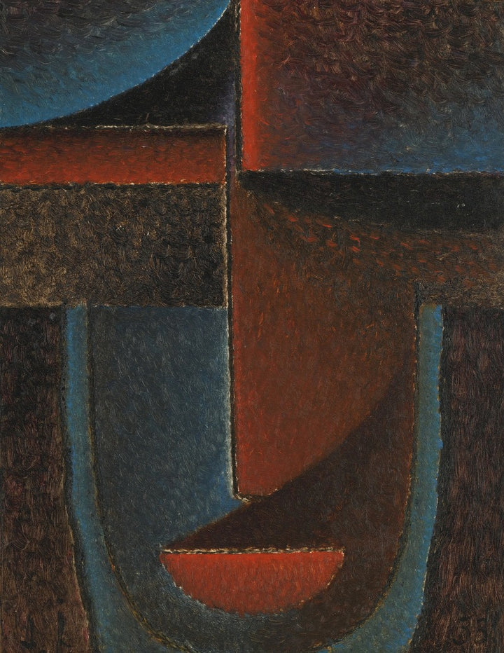 Tête Abstraite Bleu-Rouge (1933), par Alexej von Jawlensky