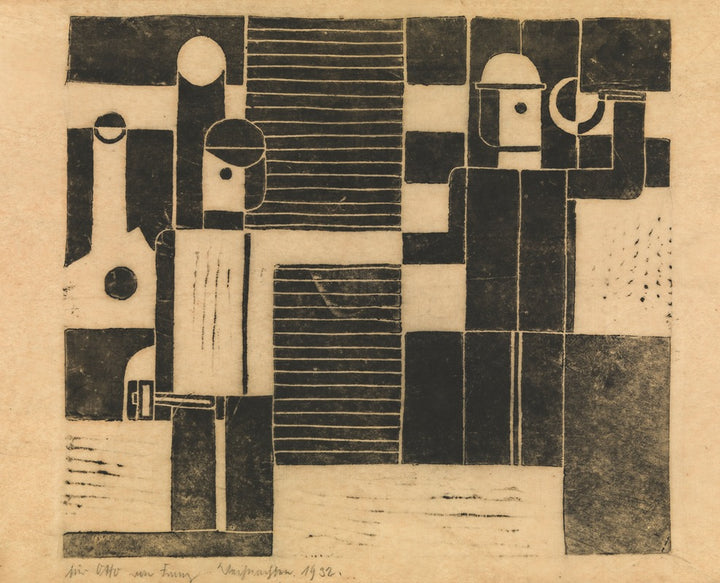 Composition avec un Ouvrier et un Paysan (1932), par Franz Wilhelm Seiwert