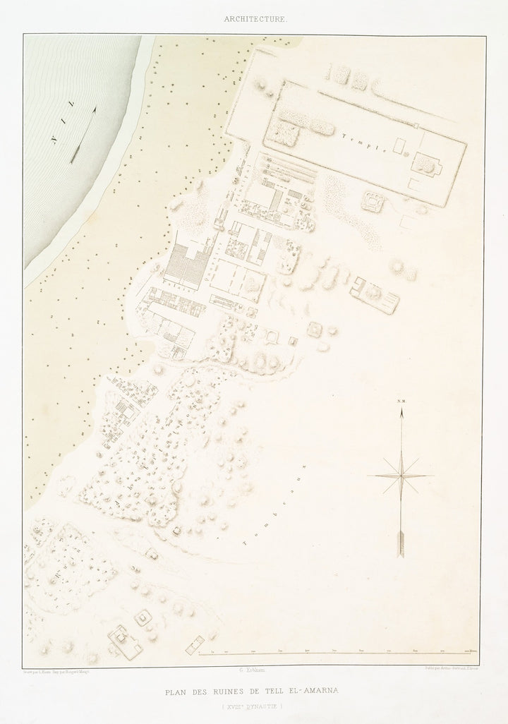 Ruines de Tell el-Amarna (1878), par Émile Prisse d'Avennes