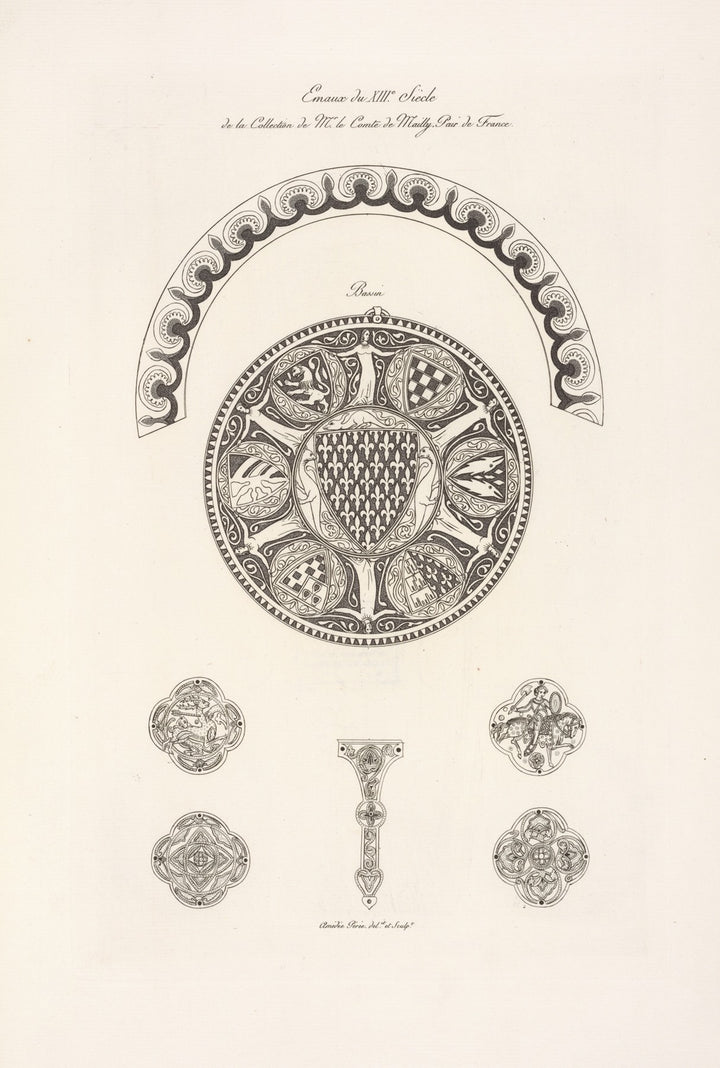 Emaux du 13ème Siècle (1839), par Nicolas Xavier Willemin