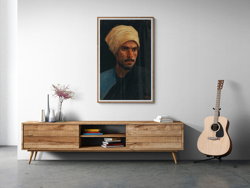 Arabe au Turban Jaune (c.1875), par Leopold Carl Müller