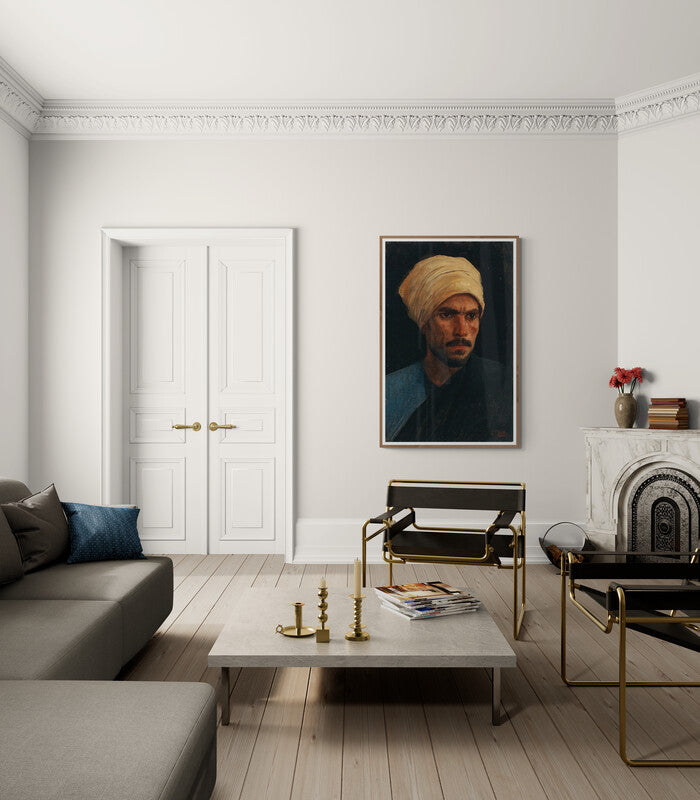 Arabe au Turban Jaune (c.1875), par Leopold Carl Müller