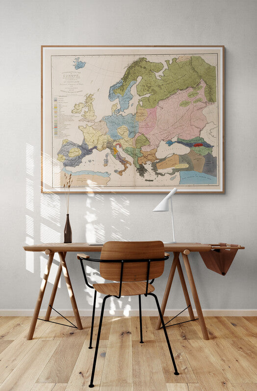 Carte Ethnographique de l'Europe (1861)