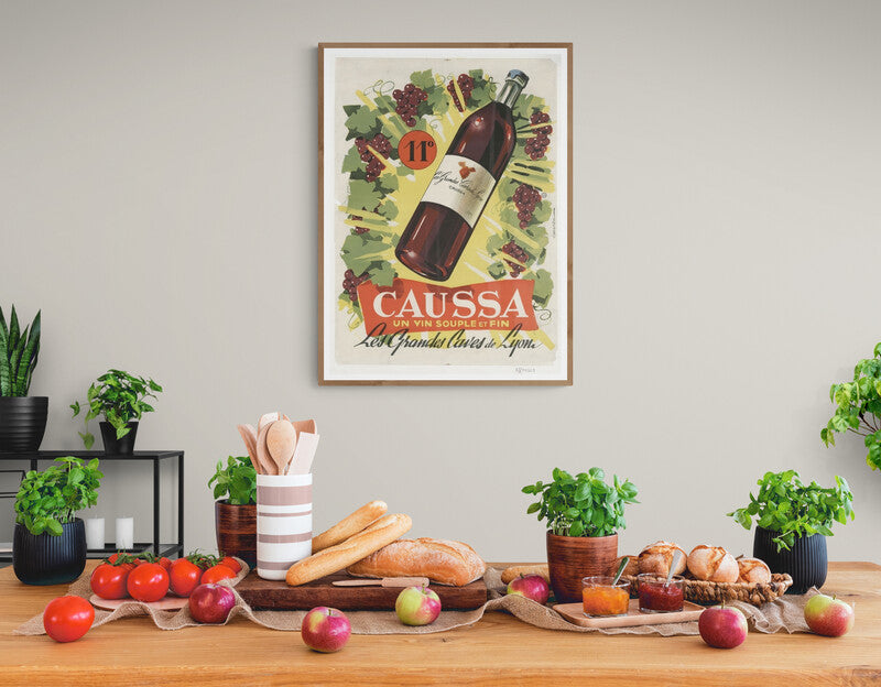Caussa, Un Vin Souple & Fin (c.1950), Les Grandes Caves de Lyon