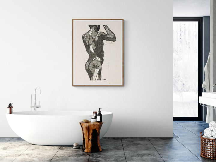 Étude Anatomique, Muscles du Dos d'un Homme (1906), par Reijer Stolk