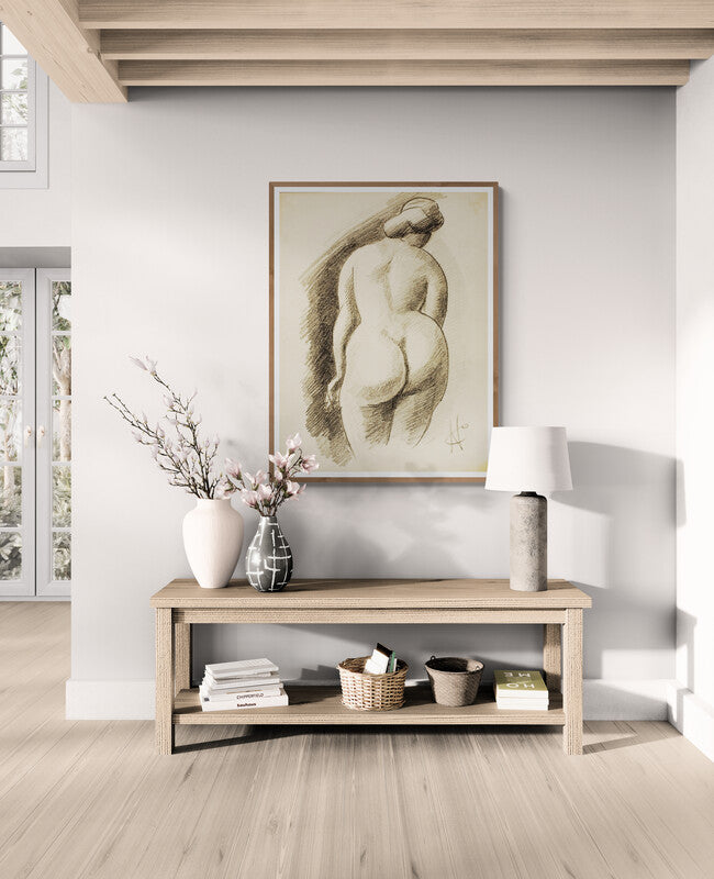 Femme Nue Debout de Dos (c.1890), par Carl Newman