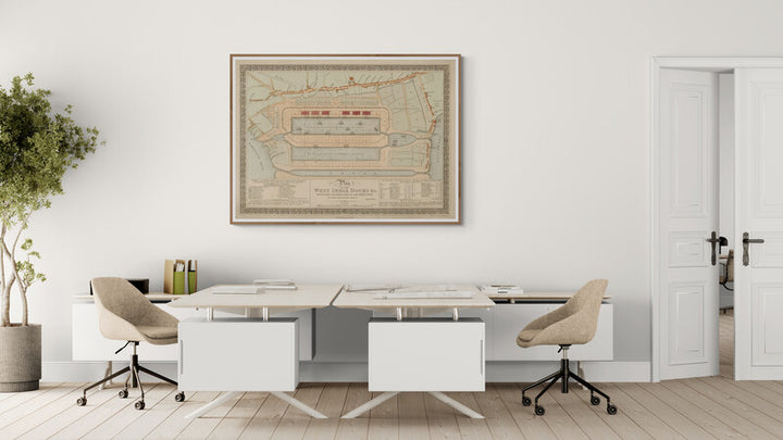 Plan des West India Docks (1802), par Ralph Walker