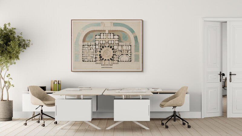 Plan du Capitole, Washington (1833), par Alexander Jackson Davis