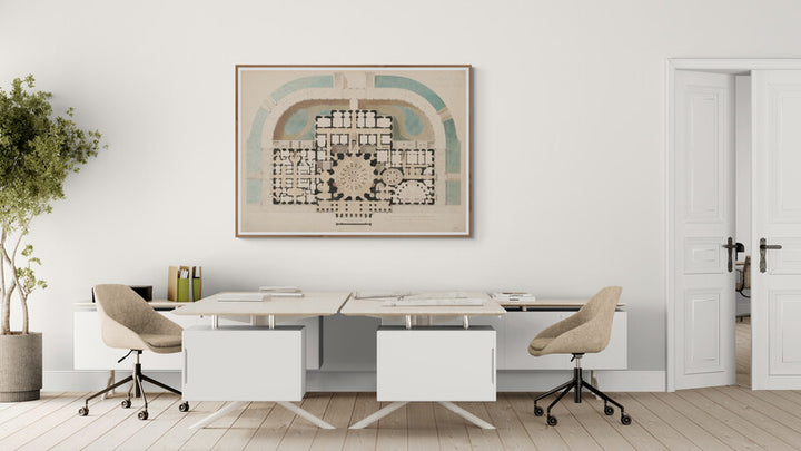 Plan du Capitole, Washington (1833), par Alexander Jackson Davis