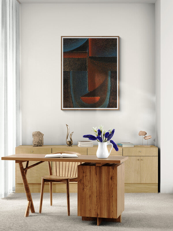 Tête Abstraite Bleu-Rouge (1933), par Alexej von Jawlensky