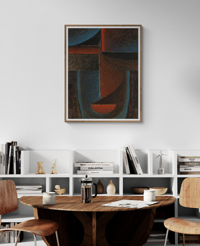 Tête Abstraite Bleu-Rouge (1933), par Alexej von Jawlensky